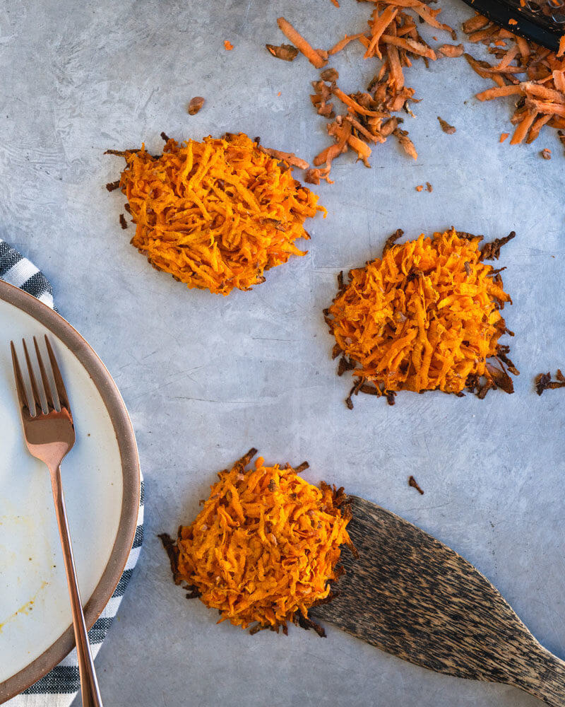 how to make sweet potato hash browns