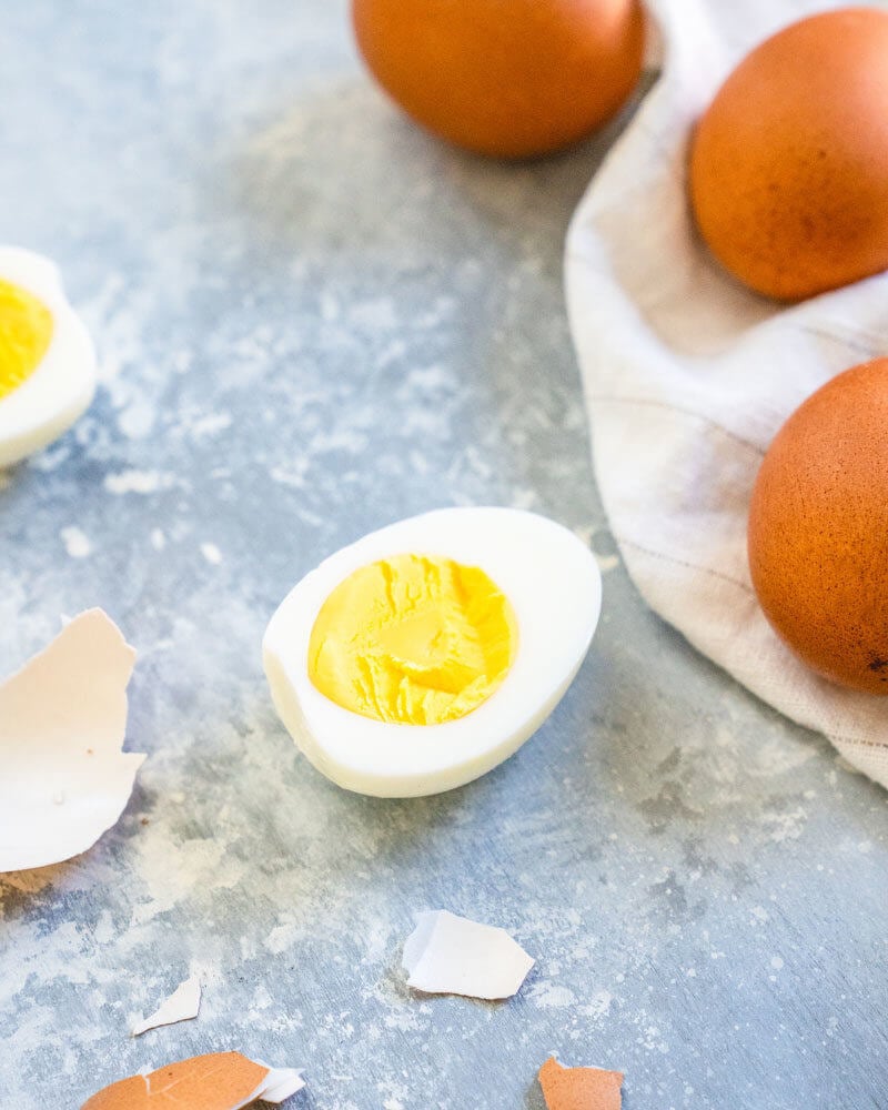 How many calories in a hard boiled egg?