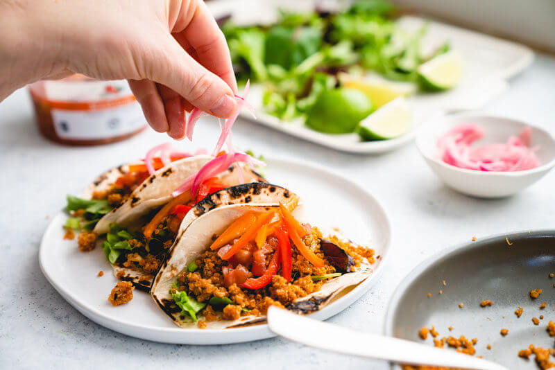 Loaded Quinoa Tacos | Quinoa taco filling | Vegetarian taco recipe