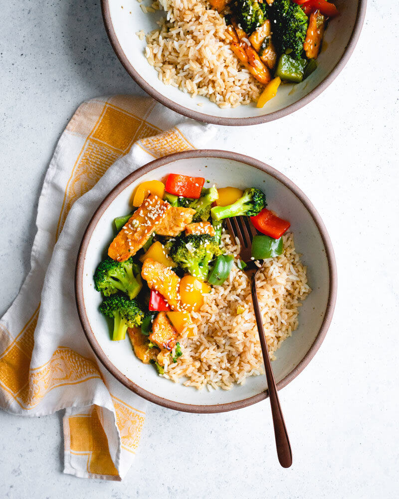 Best stir fry vegetables | Teriyaki vegetables | Tempeh stir fry