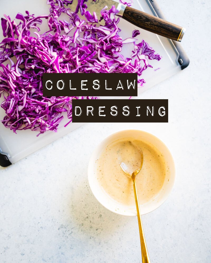 Easy coleslaw dressing