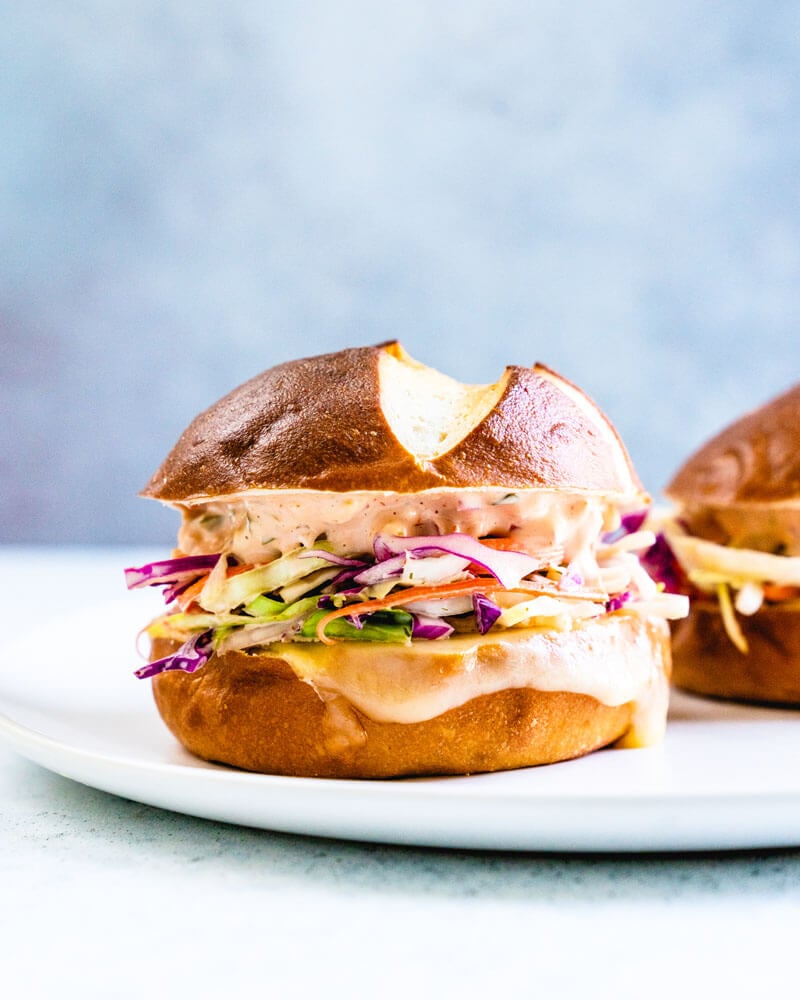 Coleslaw & Swiss Cheese Melt Sandwich "Best Sandwich Ever" | Coleslaw sandwich | Swiss cheese sandwich