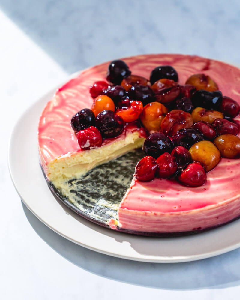 Greek yogurt cheesecake