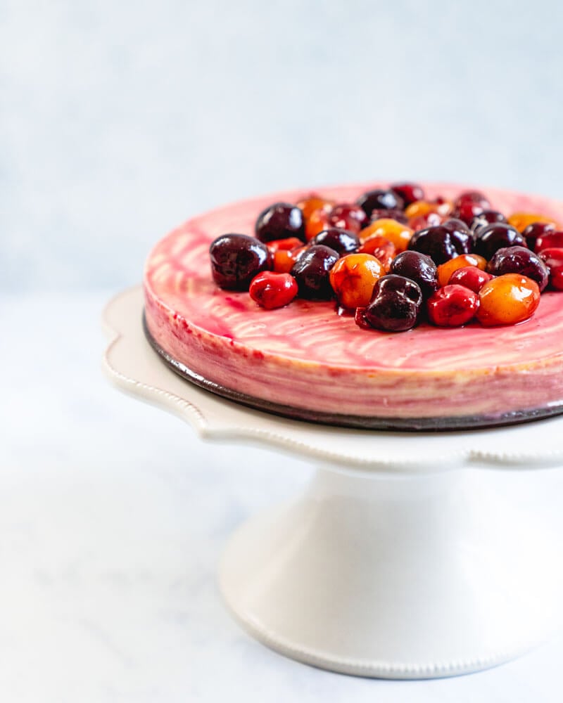 Triple Cherry Cheesecake