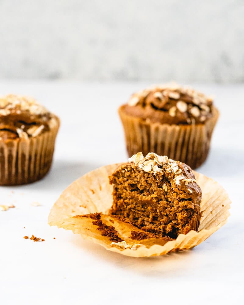 Banana oatmeal muffins