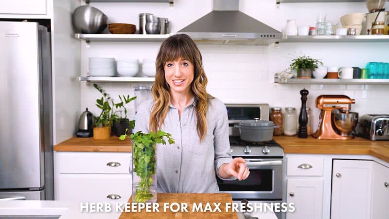 How to cut cilantro | Use herb keeper for max freshness