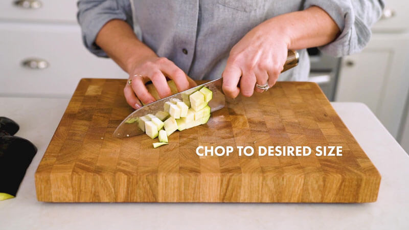 How to Cut Eggplant | Chop to desired size
