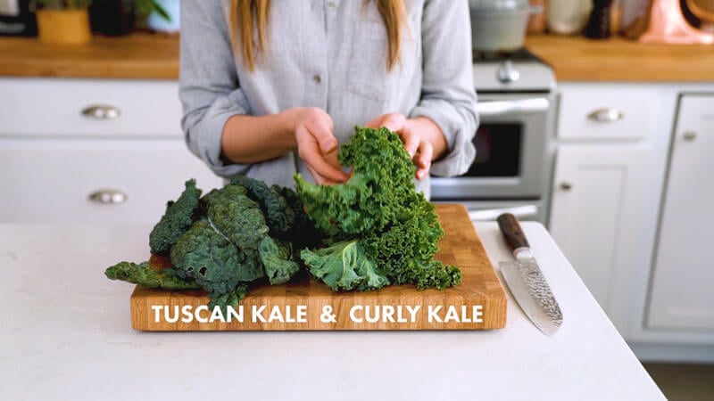How to cut kale | Tuscan kale & curly kale
