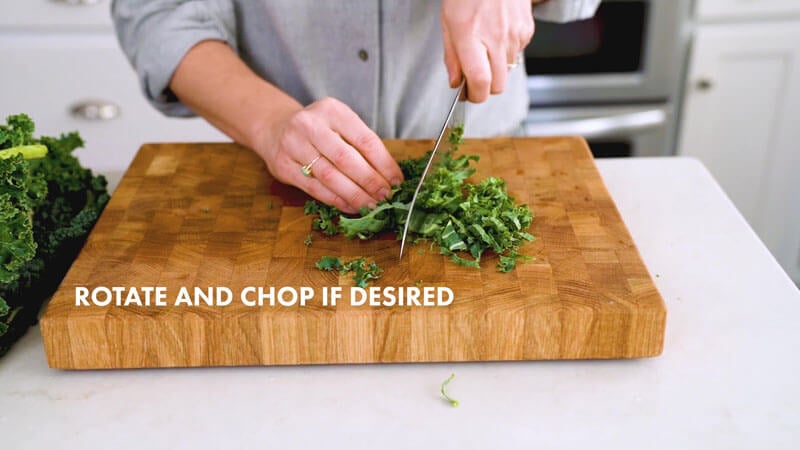 How to cut kale | Chop if desired