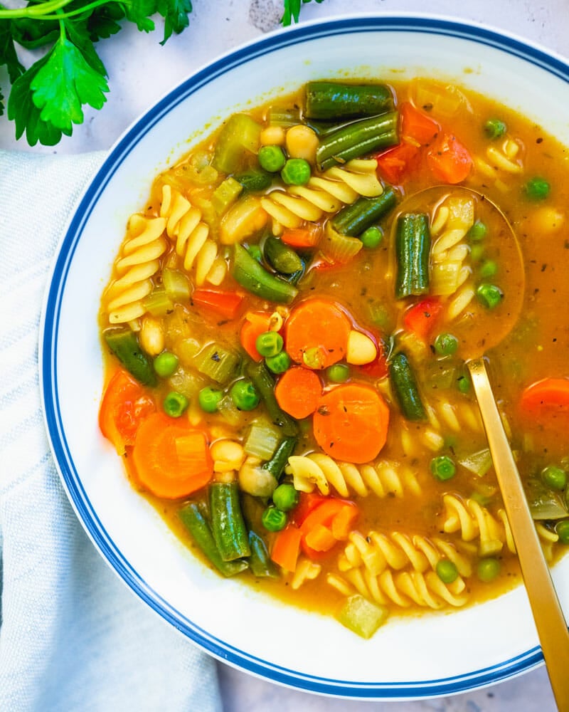 Homemade vegetable soup