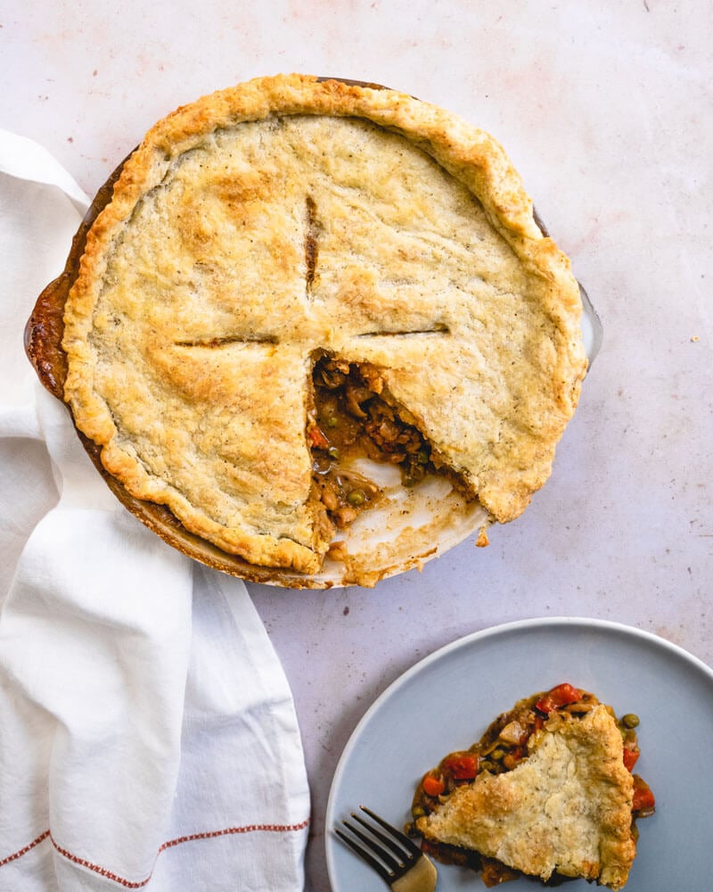 Vegetarian pot pie | How to make pot pie