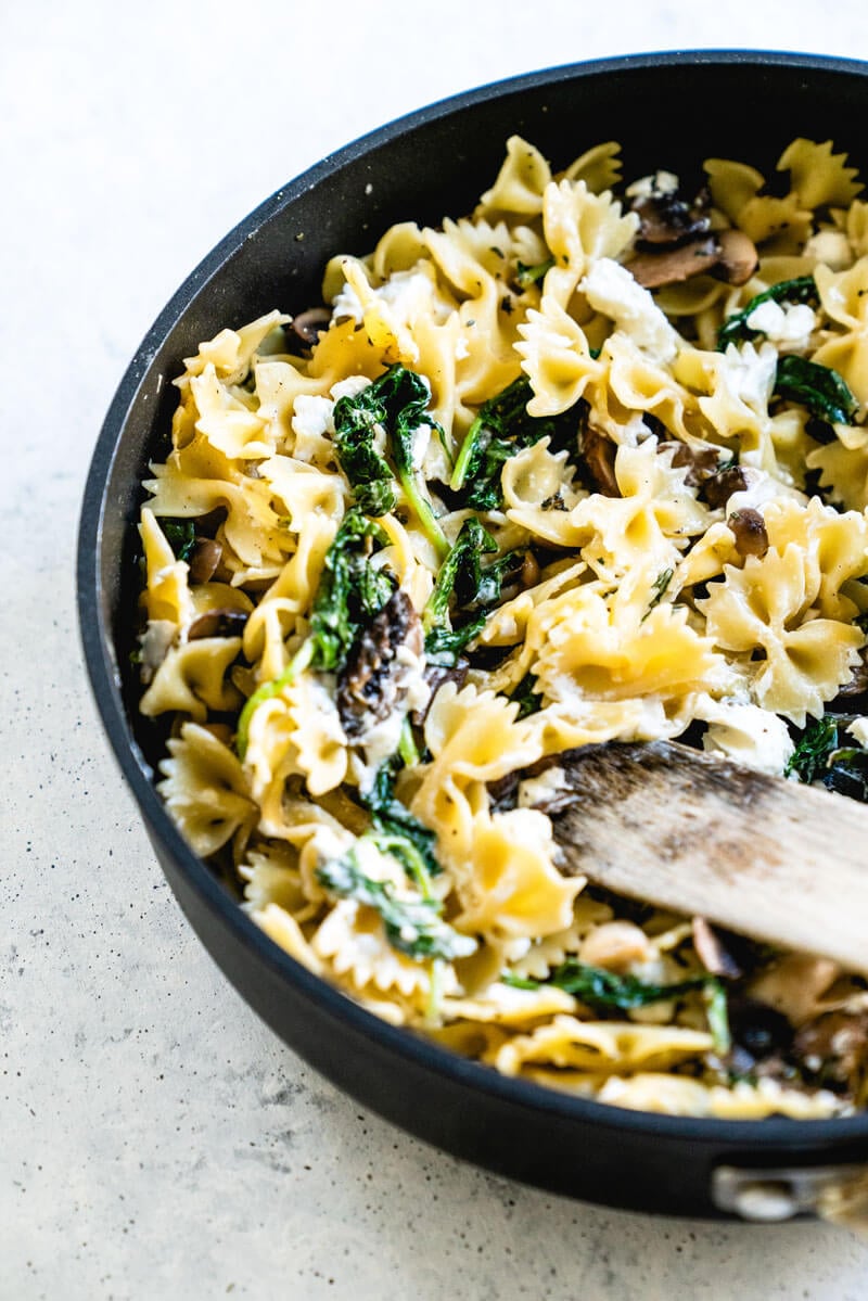 Goat cheese pasta
