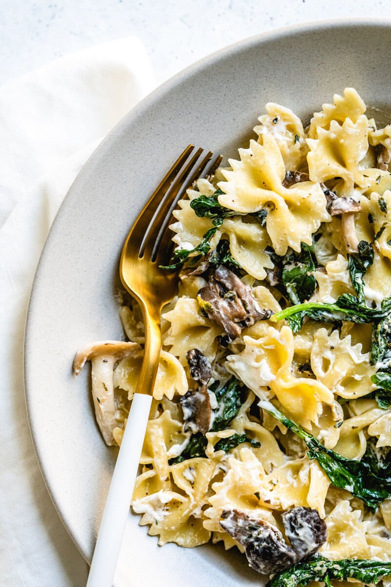 Goat cheese pasta
