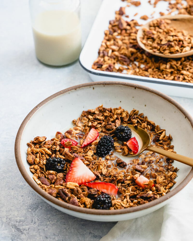 Healthy homemade granola