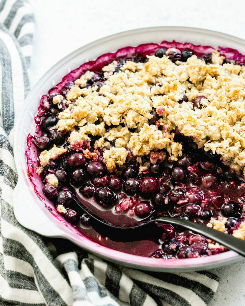 Easy blueberry crisp