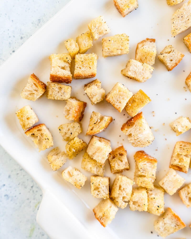 Homemade croutons