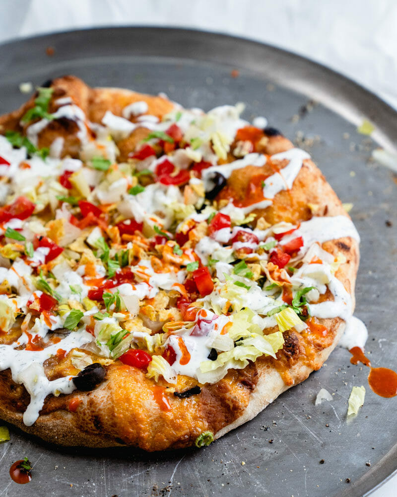 Taco pizza