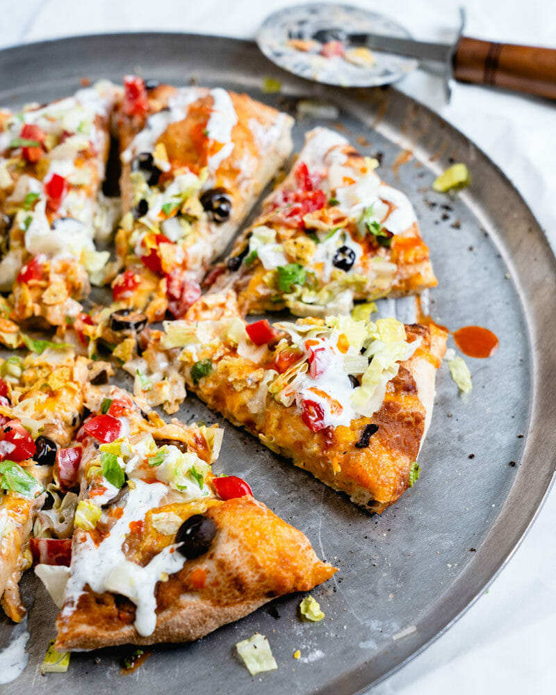 Taco pizza