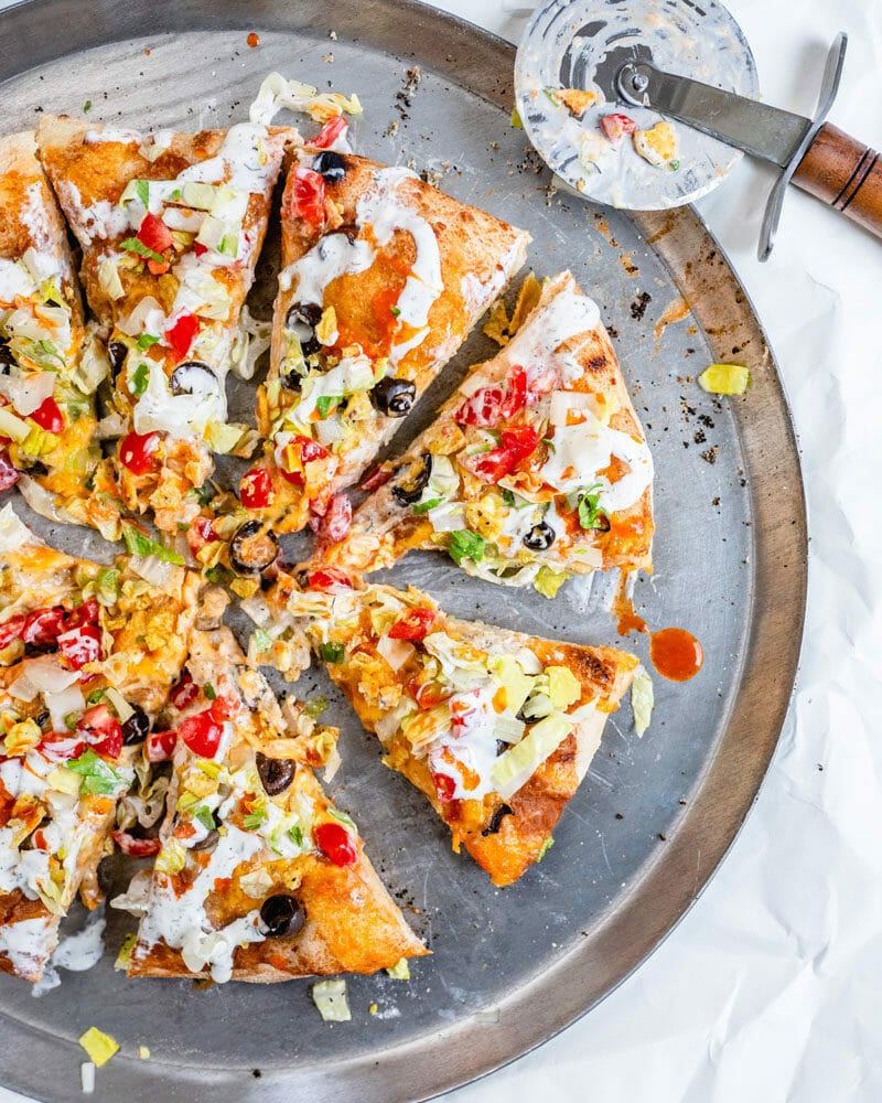 Taco pizza