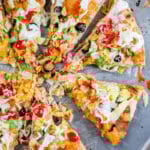 Taco pizza