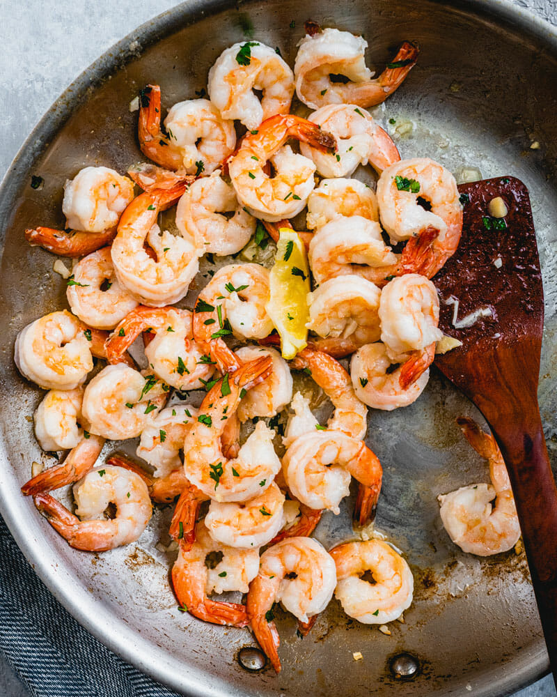 Garlic butter shrimp