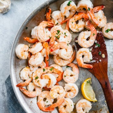 Garlic butter shrimp