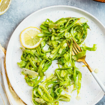 Shaved asparagus