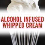 Alcohol Infused Whipped Cream