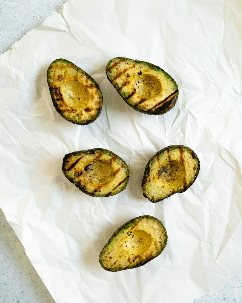 Grilled avocado
