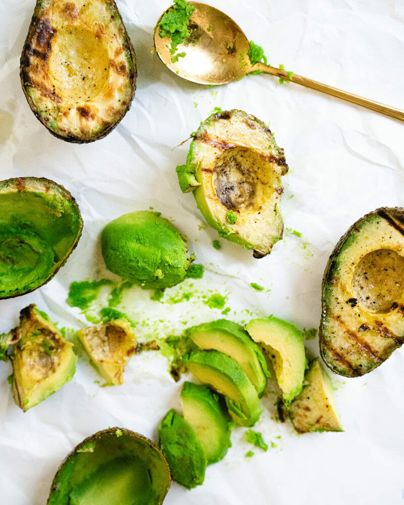 Grilled avocado