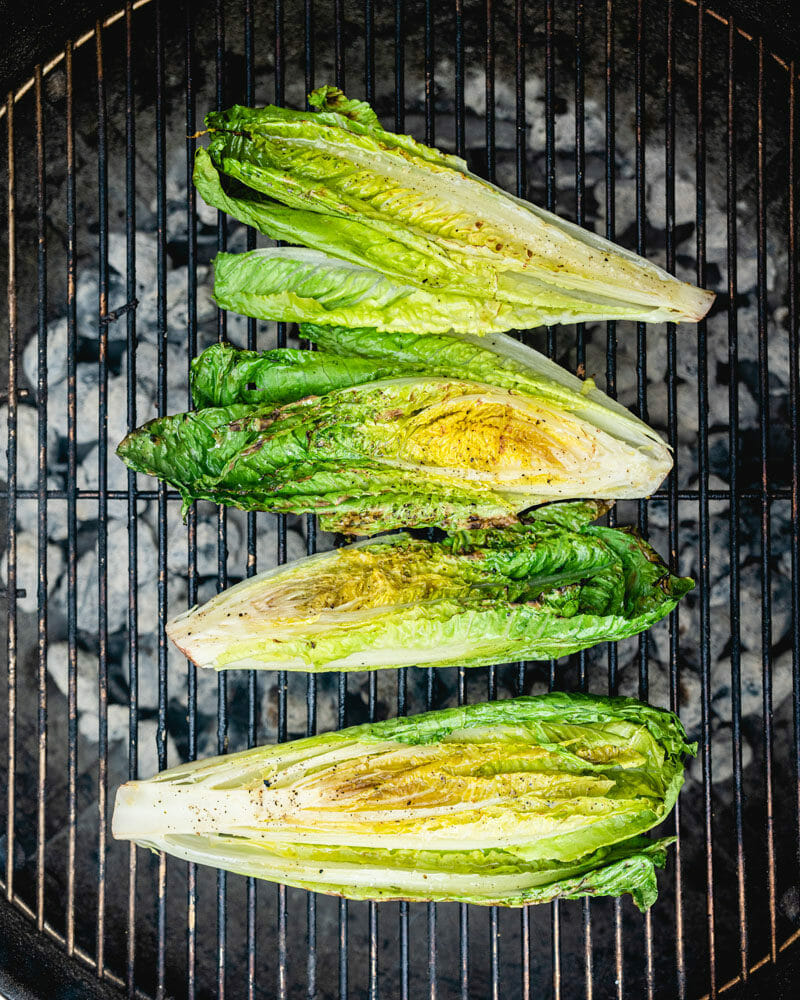 Grilled romaine