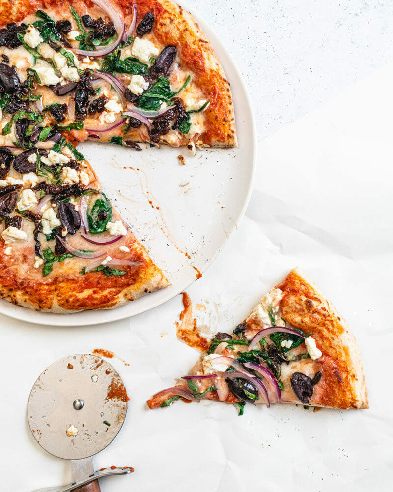 Mediterranean pizza