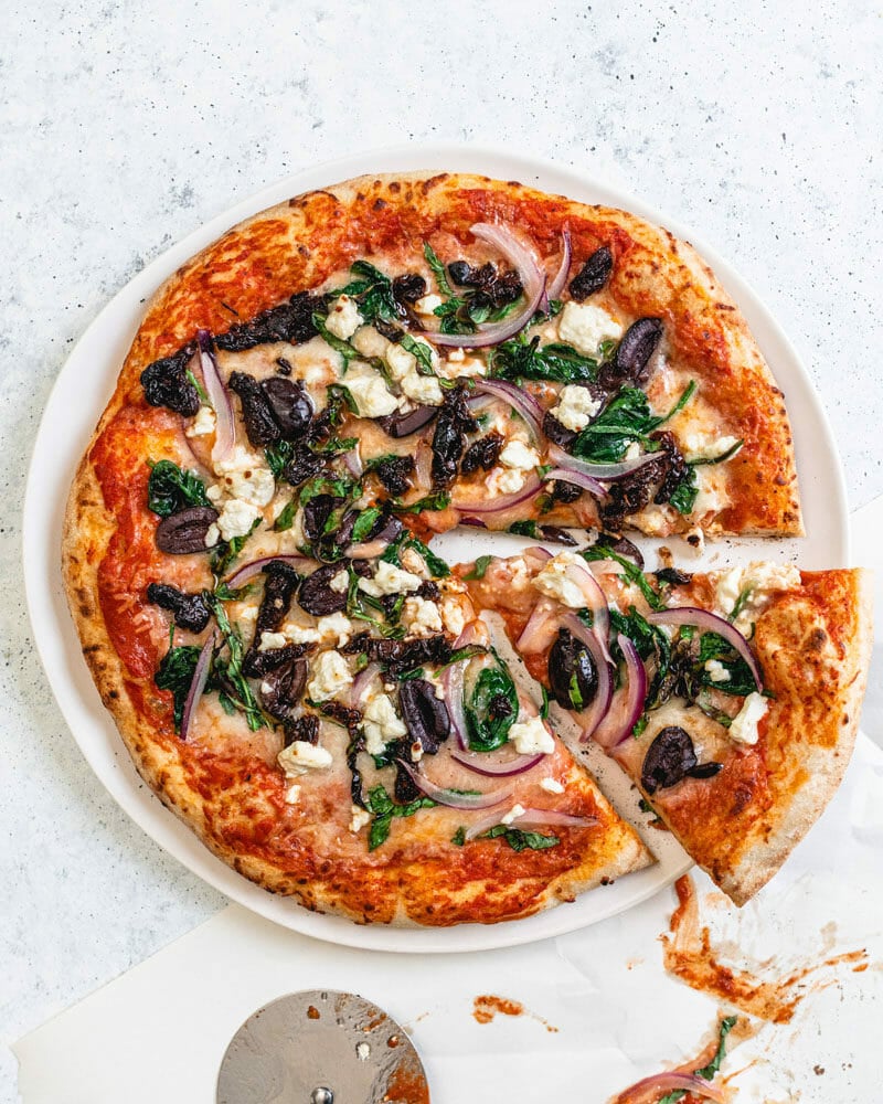 Mediterranean pizza