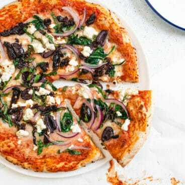Mediterranean pizza