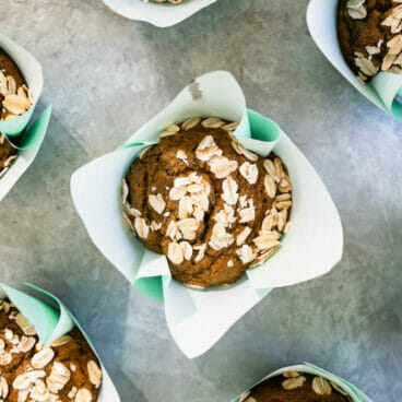 Healthy zucchini muffins