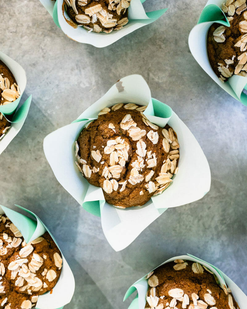 Apple zucchini muffins