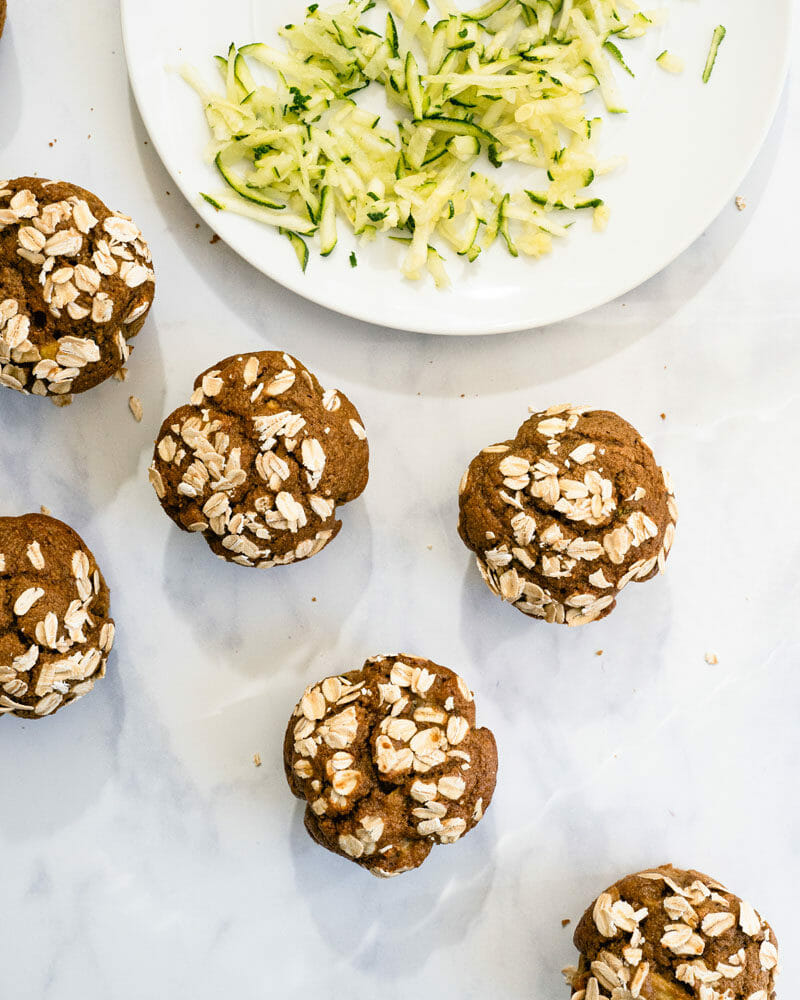 Healthy zucchini muffins
