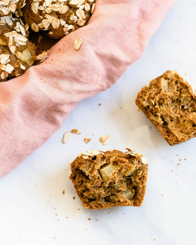 Baked goods with apple