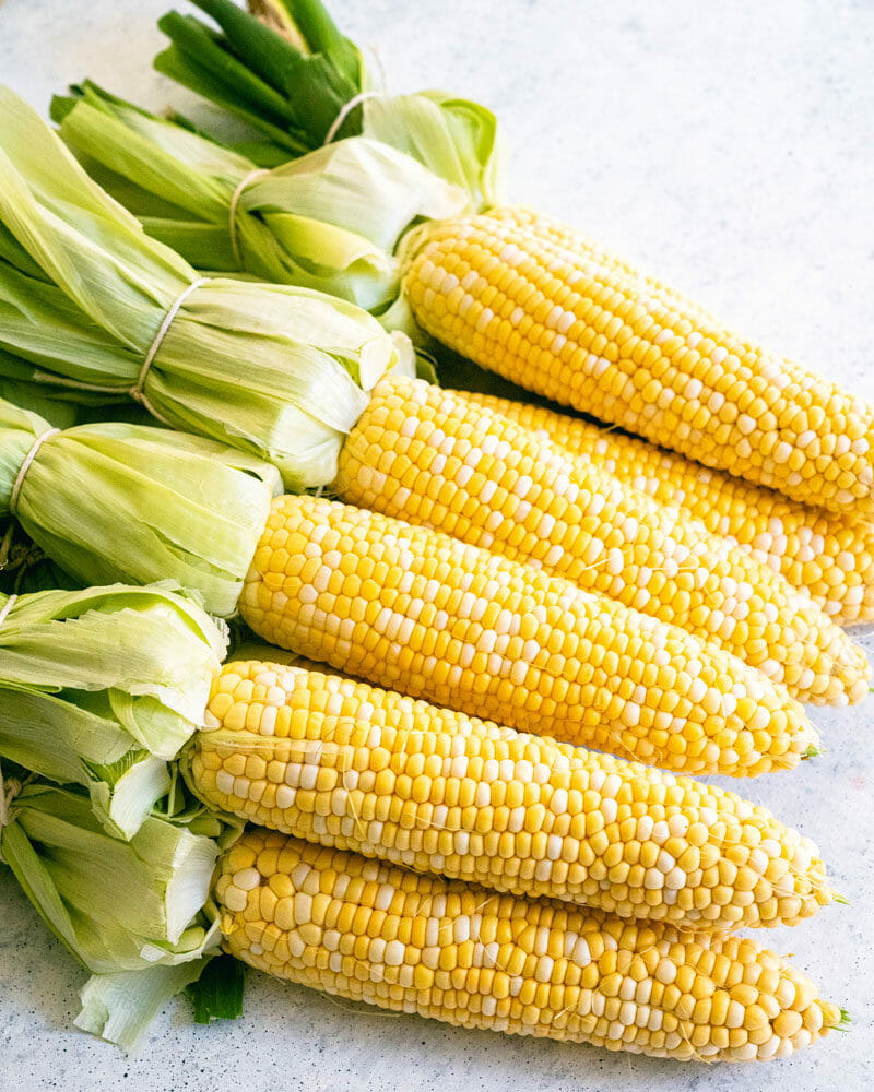 Shucked corn