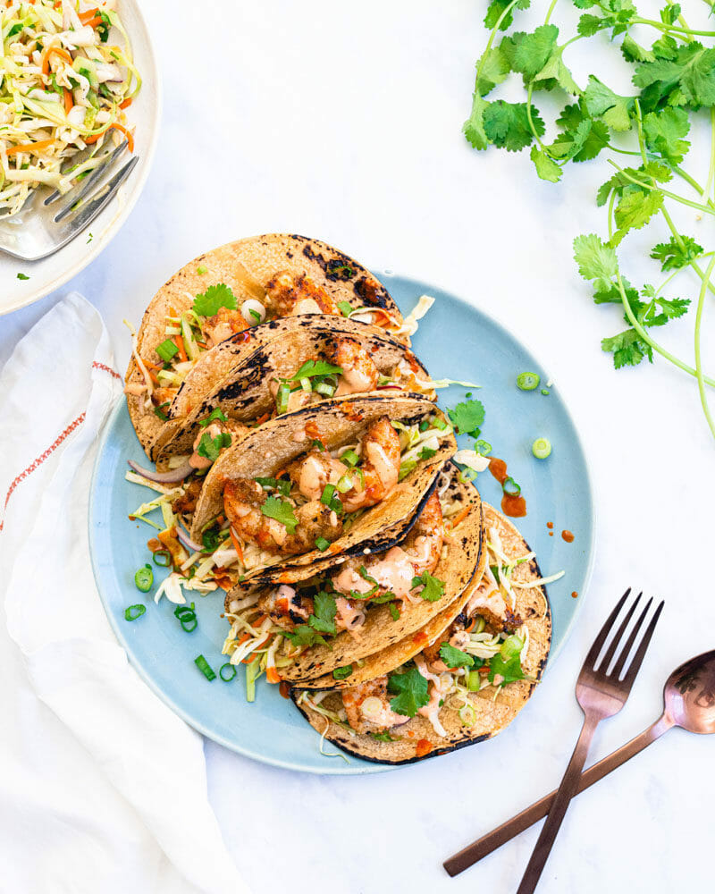 Grilled shrimp tacos