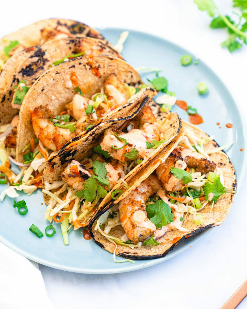 Grilled shrimp tacos