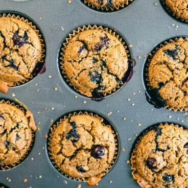 Banana blueberry muffins