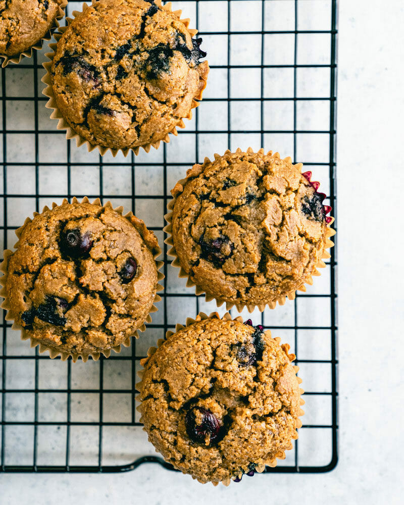Blueberry oatmeal muffins