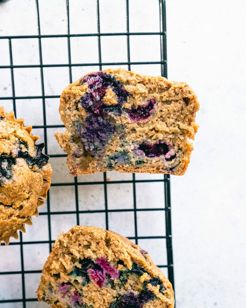 Blueberry oatmeal muffins