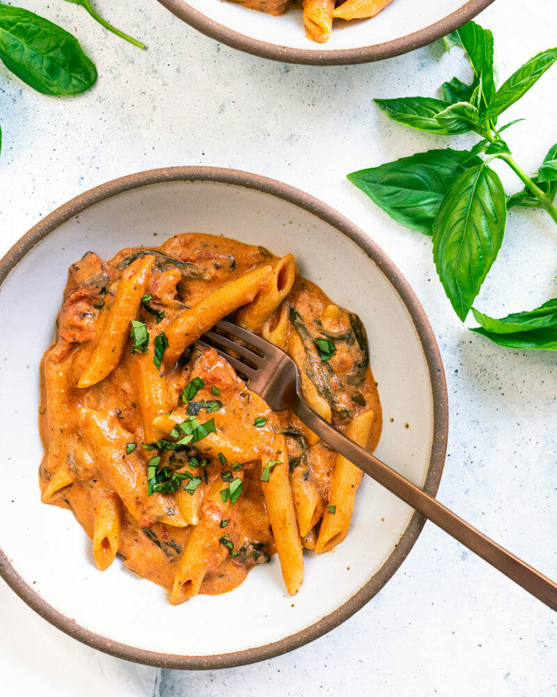 Goat cheese pasta
