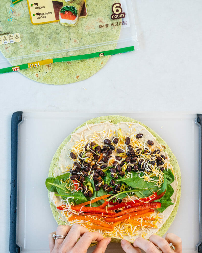 Rolling Mexican pinwheel recipe