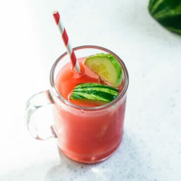 Watermelon cucumber juice