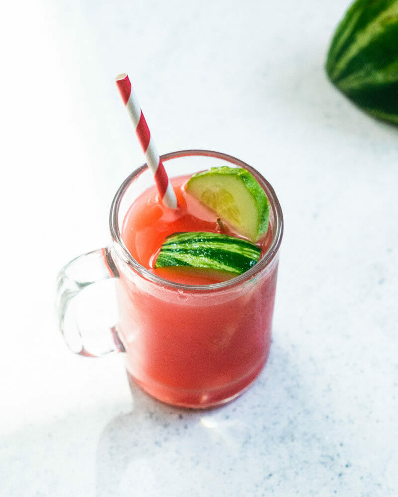 Watermelon cucumber juice