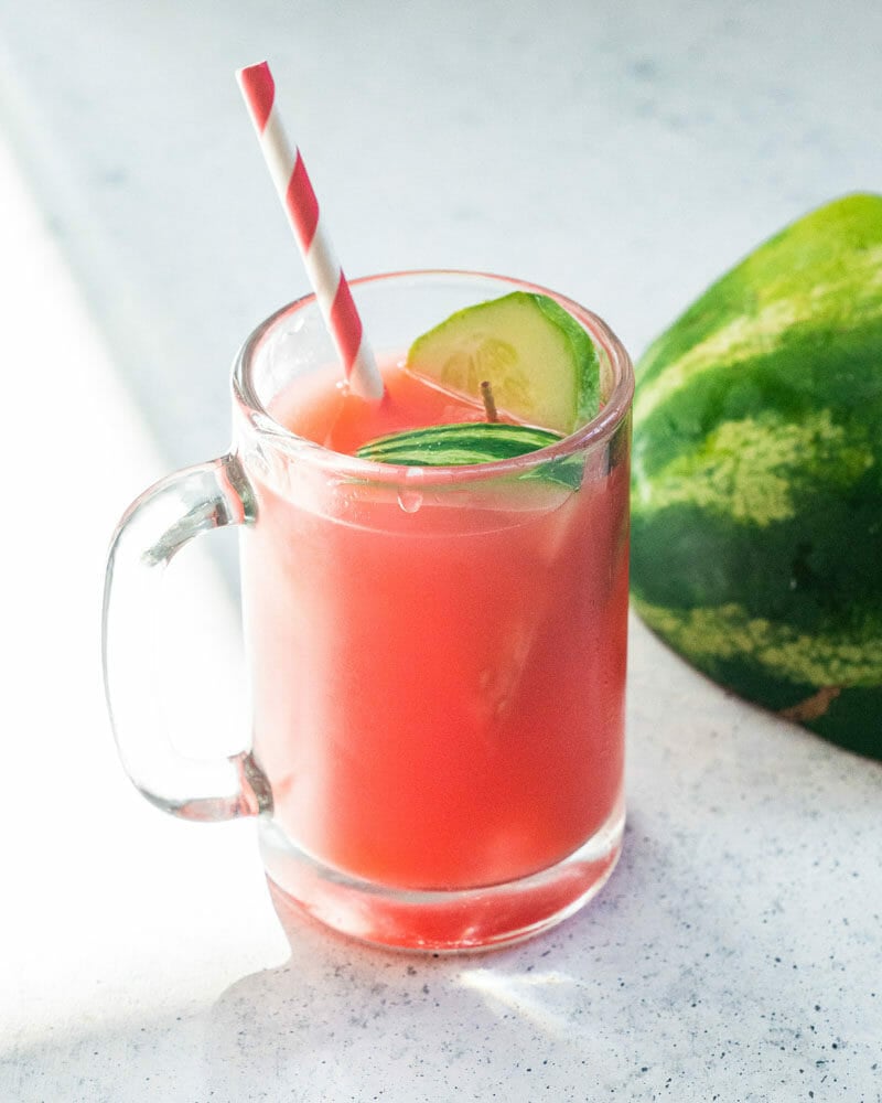 Watermelon cucumber juice