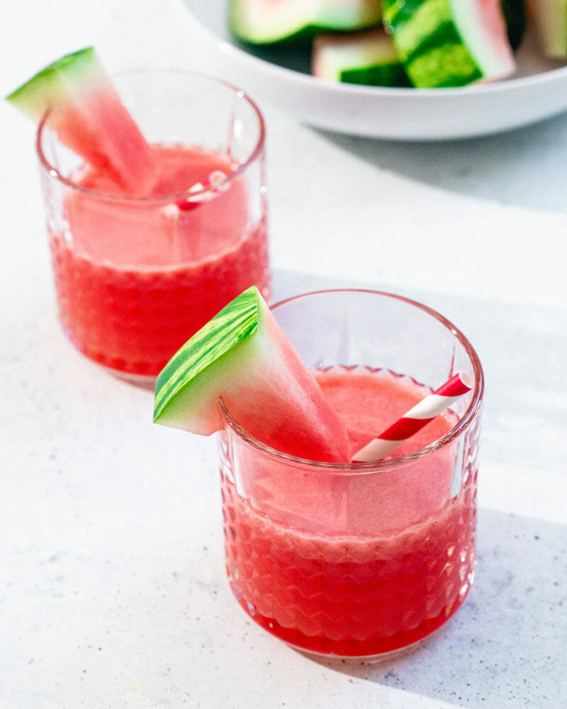 Watermelon vodka cocktail